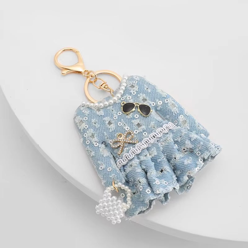 Skirt Bag Charm Bags High-End Skirt Pendant Keychain Cute Luxury Exquisite Small Jewelry Accessories for Women