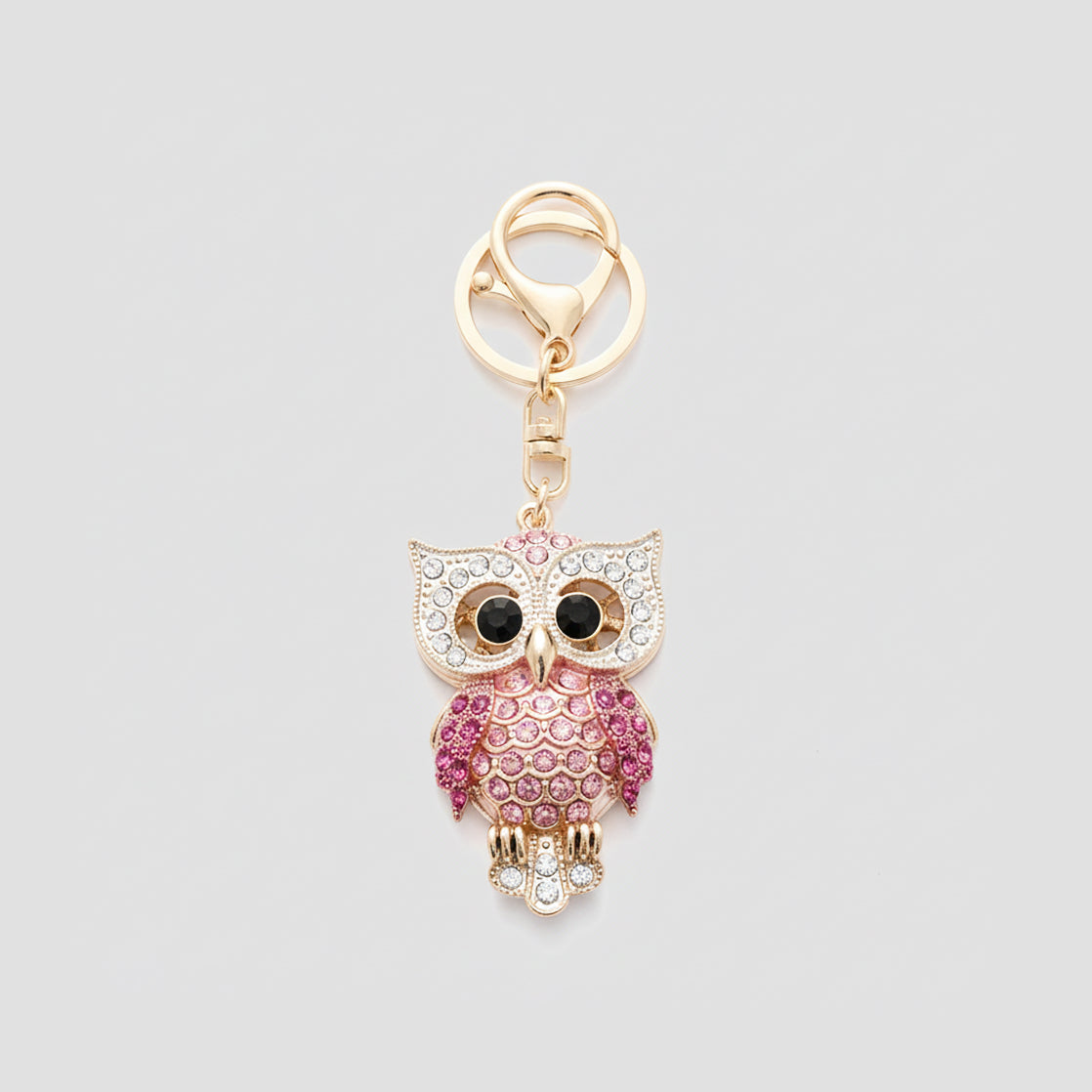 Crystal Owl Keychain