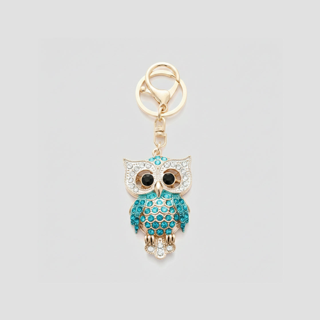 Crystal Owl Keychain