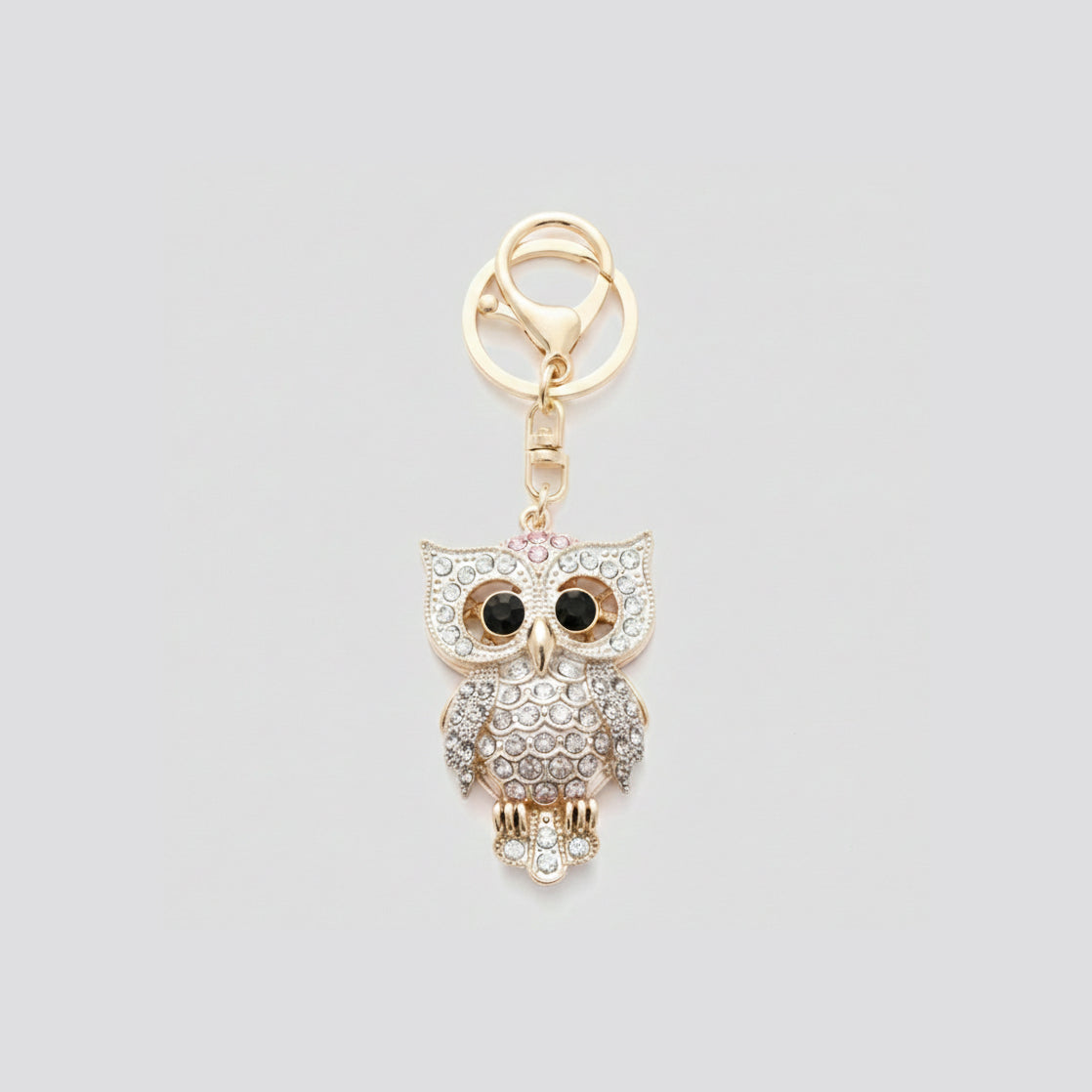 Crystal Owl Keychain